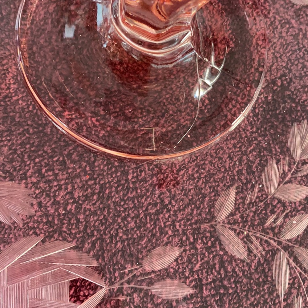Depression Glass Serving Plate - Vintage - Picture 4 of 5
